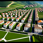 국토계획법 - The PRG (Piano Regolatore Generale)**

"Aerial view of a vibrant Italian town showcasing a harmoniou...